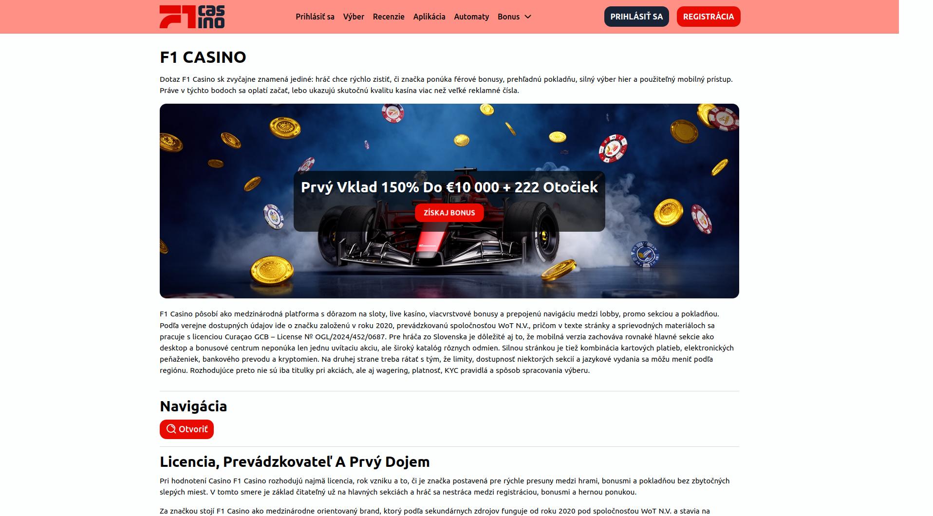 How To Find And Use F1 Casino Promo Codes In Slovakia